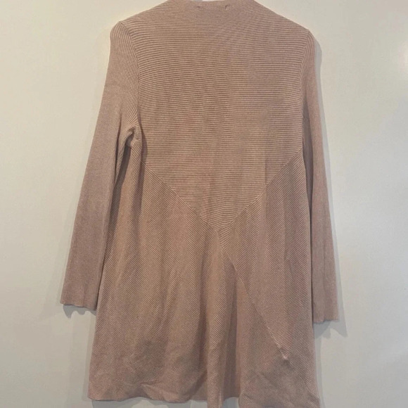 41 Hawthorn Pink Open Front Waterfall Cardigan Sweater Womens Size Medium - Picture 2 of 5